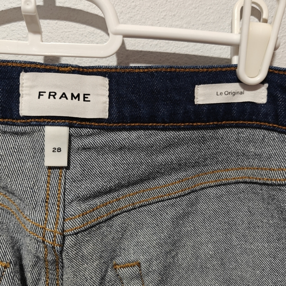 Frame Le Original Jeans Size 28 Vintage Rise High Waisted Straight Leg High Rise - Picture 5 of 8